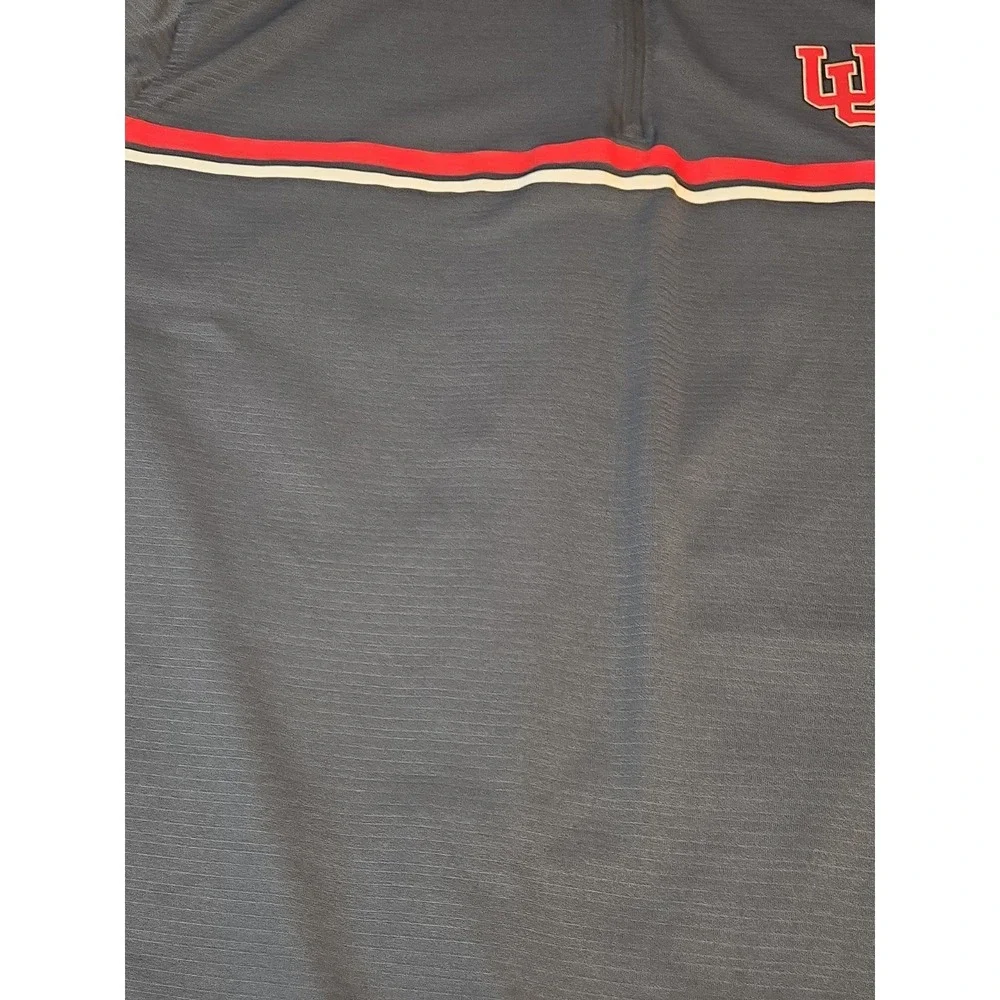 Champion U of U Utah Utes NCAA Mens Jacket Sweatshirt Gray XL 1/4 Zip‎ Pullove